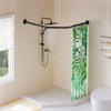 Diamond Shaped Shower Curtain Rod, Adjustable [Both Sides: 22.5" -
