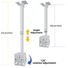 YSTEROKS 3D Holographic Fan Display Bracket Adjustable Ceiling Bracket for