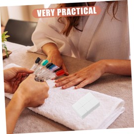 TOVINANNA Nail Sponges Small 100pcs Acrylic Makeup Sponges Nail Art Tools Puff for Manicure and Foundation