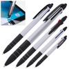 notrash2003® Set of 10 Triple Ballpoint Pens Three Colours Blue