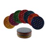 Budawi® Soapstone Coasters Set Round Flower of Life 7 Pieces