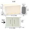 Small Narrow Storage Bins 10.2"(L)×7.1"(W)×5.3"(H) Foldable Plastic Baskets