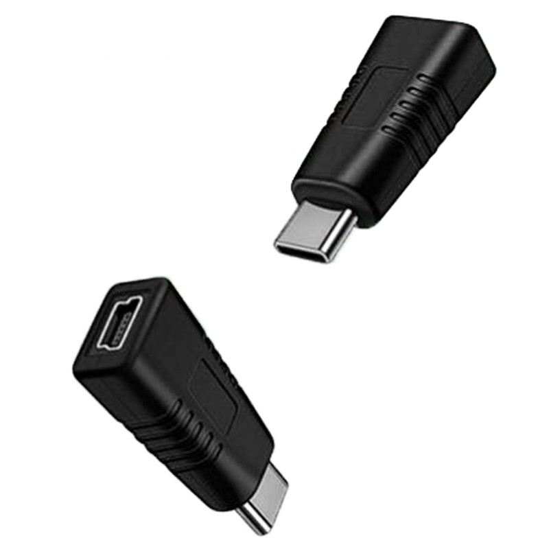 MTUERANC USB C to Mini USB Adapter [2 Pack], Type