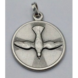 Medal of the Holy Spirit (The Dove of the Holy Spirit) in 925 Sterling Silver - The Medals of the Protective Cartridges, Sterling Silver