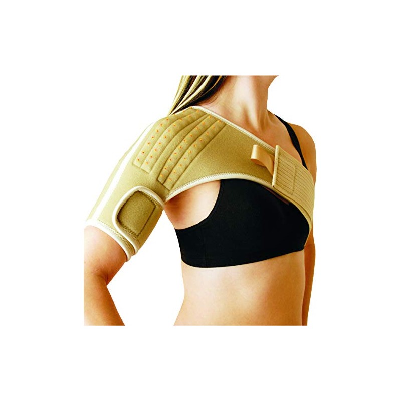 Dick Wicks Left Shoulder Brace with Magnets, Large/X-Large, Beige