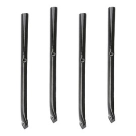 Chain Link Black Ground Post Sleeves | Gound Post Anchors for 1 5/8" OD Pipe Socket (Pack of 4)