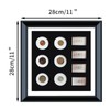 Silver Dollar Coin Holder,Wooden Military Challenge Coin Display Case,Currency Display