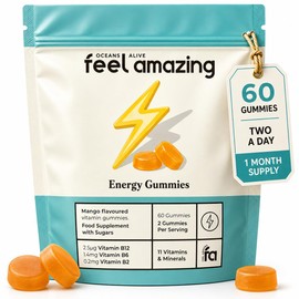 Feel Amazing Energy Complex Gummies - B Vitamins, Vitamin C & D, 60ct