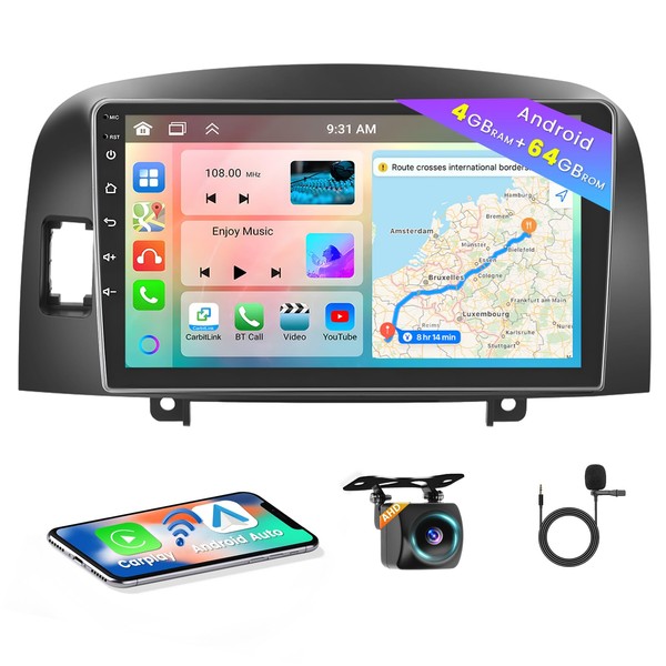 8 Core 4+64GB Android Car Stereo for Hyundai Sonata 2004