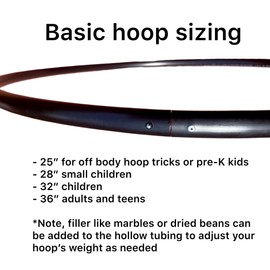 SpinMajik This Hula Hoop is Lighter Weight Yet Durable and is Built to Withstand Hard Play. (32""), Black
