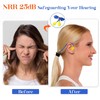 500 Pairs Corded Ear Plugs Bulk 25dB NRR with String,Blue