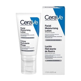 Loción Hidratante Facial de Noche CeraVe Piel normal a Seca 52 ml