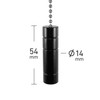 ElekTek Premium Matt Black Bathroom Light Pull Cord Switch Kit