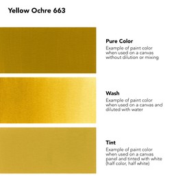 Daler Rowney System3 Yellow Ochre 250ml Fluid Acrylic Paint Bottle - Acrylic Pouring Paint Supplies for Artists and Students - Vivid High-Flow Artist Paint for Canvas Murals and More