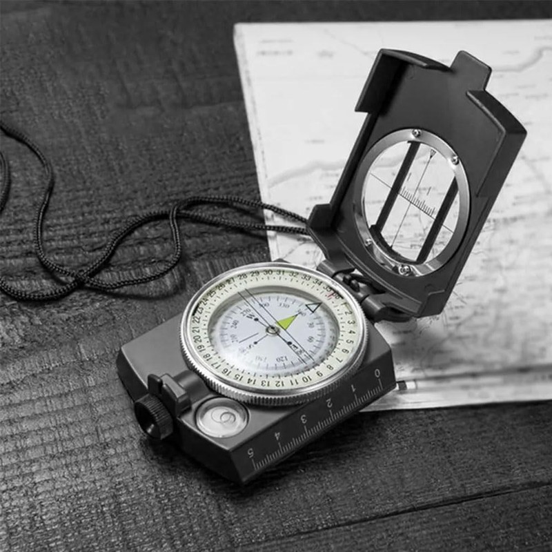 Compass Military Marching Compass with Bag, Professional Marching Compass Compass