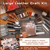 TLKKUE Leather Tooling Kit Leather Craft Tools Leatherworking Kit with