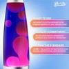 JAMBO 16" Beautiful Liquid Lamp- Blue with Purple Wax, Relaxing