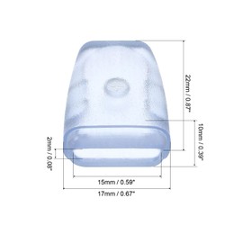 PATIKIL Kitchen Sink Rack Feet, 50 Pack 22x17x10mm Plastic Sink Protective Replacement Feet Wire Bumpers Protector for Kitchen Sink Grid, Clear