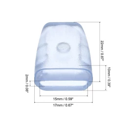 PATIKIL Kitchen Sink Rack Feet, 50 Pack 22x17x10mm Plastic Sink Protective Replacement Feet Wire Bumpers Protector for Kitchen Sink Grid, Clear