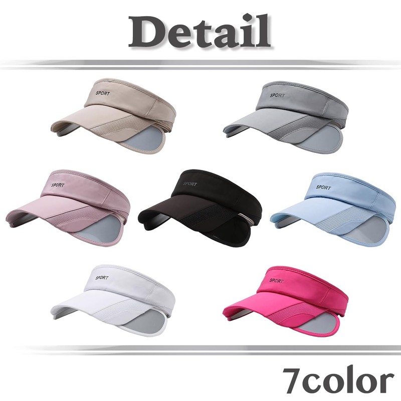 White Fang CZA576 Men's Hat, Sun Visor Cap, Sports, Golf,