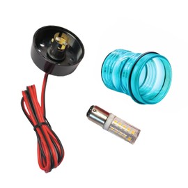 Generic Marine 360 Degree LED Anchor Light Nautical Light Ring Light, 12V Waterproof Navigation Light, suitable for boats and yachts (Light Color:Green), YLlight3color