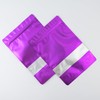 4CP 100 Pcs Zipper Smell Proof Bags with Window, Stand