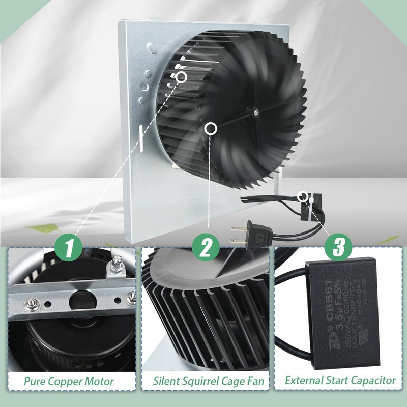 S97015157 Motor Replacement Compatible with Broan NuTone Bathroom Exhaust Fan