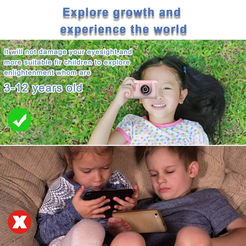 Kids Camera HD 2.4in Screen 40MP Photo 1080P Video Camera