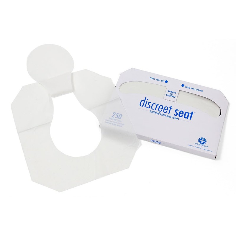 Hospeco Flushable Toilet Seat Covers - 1000 Pcs, 4 Packs