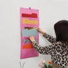 Mr. Pen Fabric Hanging-Wall File Organizer, Pink