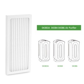 2 Pack 04383 Air Filter Compatible with Hamilton Beach 04383 Air Purifier 04384 04385 04386A HEPA Filter Replacement, 99% HEPA-grade filter, Replace Part # 990051000