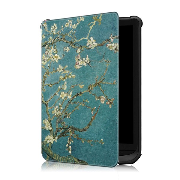 Fmway PU Leather Flip Cover Case for Pocketbook Touch Lux