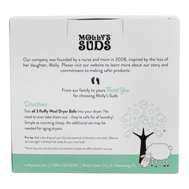 Molly's Suds - Wool Dryer Balls - 9.04 oz.
