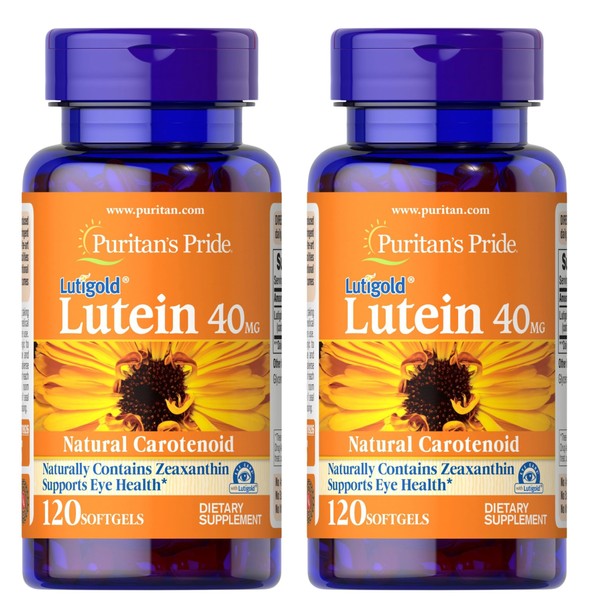Puritan's Pride Premium Lutigold™ Lutein Carotenoid 40mg with Zeaxanthin for