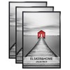 ELSKER&HOME 24x36 Poster Frame 3 Pack, Black Picture Frame for