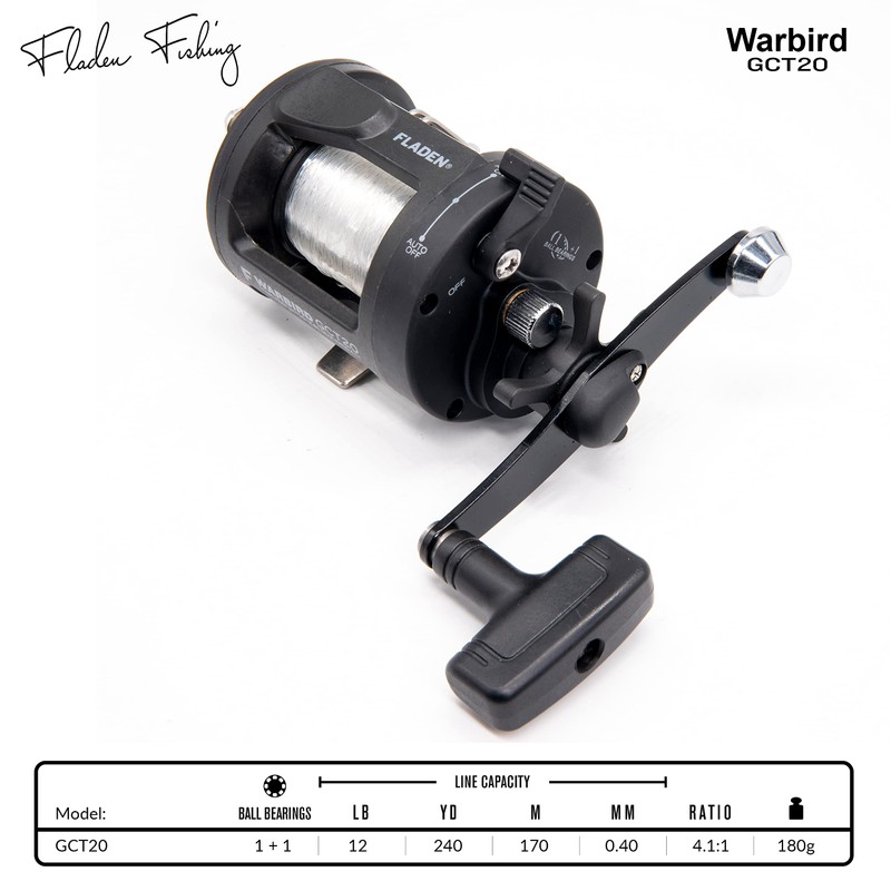 FLADEN Fishing - Multiplier Sea Reel WARBIRD GCT20 2000 -
