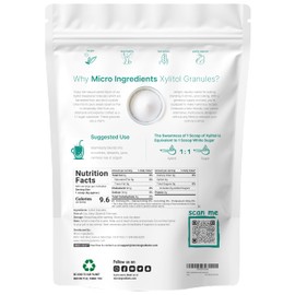 Xylitol Sweetener, 6 Pounds, Natural Sweetener, 1:1 Sugar Substitute and Low Calorie, Great for Baking and Cooking, No After Taste, Keto Friendly