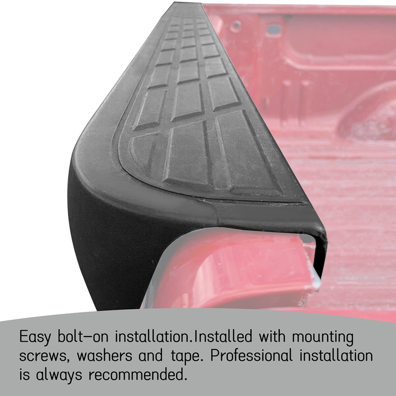 ECOTRIC Tailgate Cap Top Protector Molding Spoiler Cover Compatible with