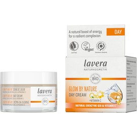lavera- Glow by Nature Day Care Crema facial con Q10 y vitamina C para una tez radiante Hidratante