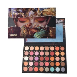 Jinlaili 40 Colours Glitter Eyeshadow Palette, Colourful Eyeshadow Palette, Shimmering, Glitter Makeup Palette, Durable, Waterproof, Eye Palette, Makeup Palette (B)