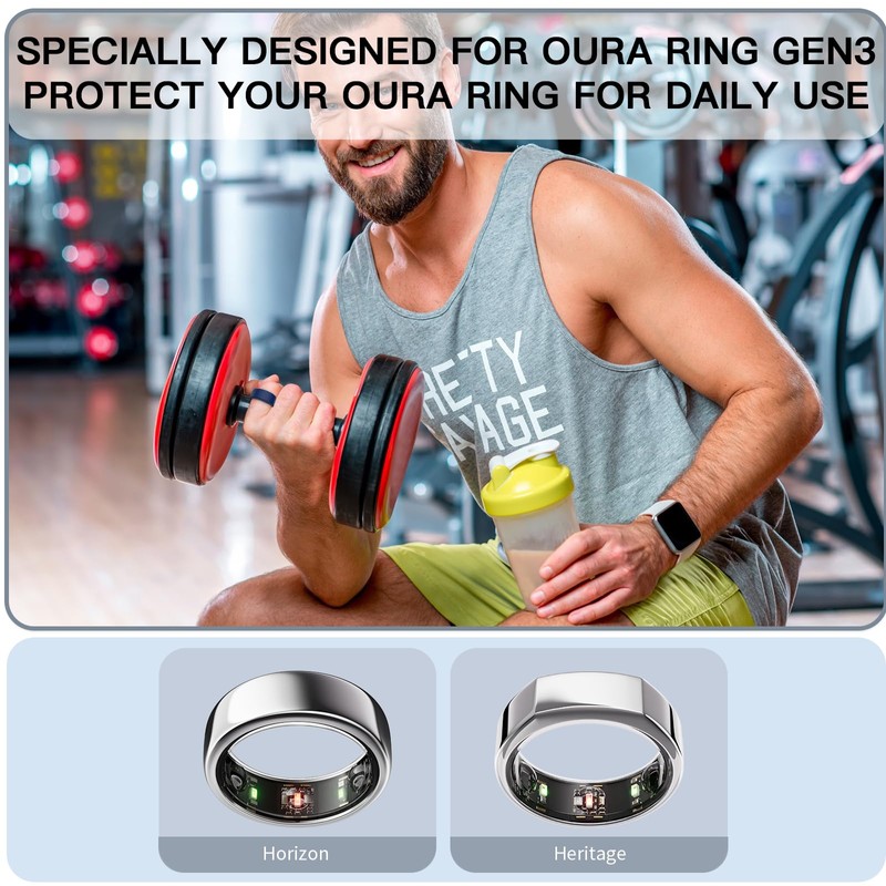 Silicone Ring Case for Oura Ring Gen3, Protective Cover -