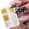 Unique Cone Nail Art Studs, Metal 3D Nail Art Studs