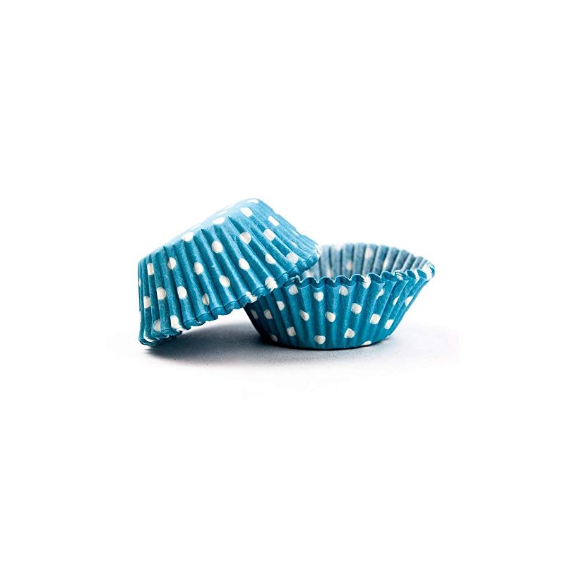 CLUB GREEN BLUE/WHITE SPOTS 2" CUPCASES(100PCS), Card, 17 x 11.5