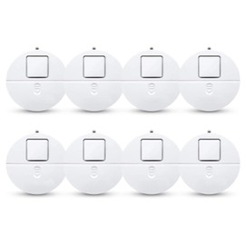 Glasbruchalarm mit lautem 120dB Alarm, Glasbruchmelder Fensteralarm Drahtloser Fenstervibrationssensor, Geeignet für Sicherheit und Diebstahlschutz für Familien, Kinder, Hotels (8 Stück)