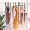 NEATERIZE Ultra Heavy Duty Plastic Clothes Hangers - Black -