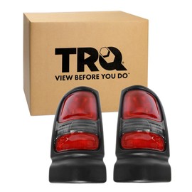 TRQ 2 Piece Driver & Passenger Side Tail Light Assembly Set Compatible with 1994-2001 Dodge Ram Without Sport Package 1500 1994-2002 Ram 2500 Ram 3500 CH2800122 CH2801122