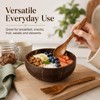 HANXIANG 3PCS Coconut Bowl and Wooden Spoon Set