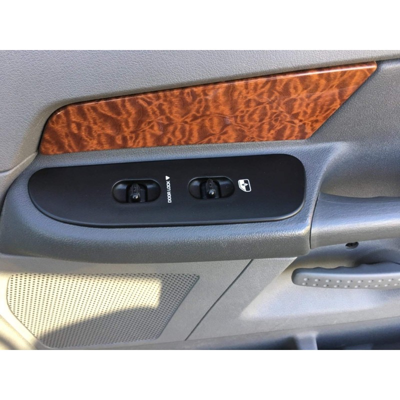 BASIKER Driver and Passenger Black Door Window Switch Panel Bezel