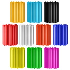 PSLER 72 PCS Spoke Skins Spoke Trim Wrap Decoration Protector Pipe Motocross Pit Dirt Bike Aaccessories 11 Mixed Colors