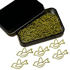 Cute Paper Clips, 60 PCS Bird Shaped Paper Clips Animal Bookmarks Clips, Assorted Colors, Fun Office Gifts for Women Men Coworkers Teachers Students Girls Boys